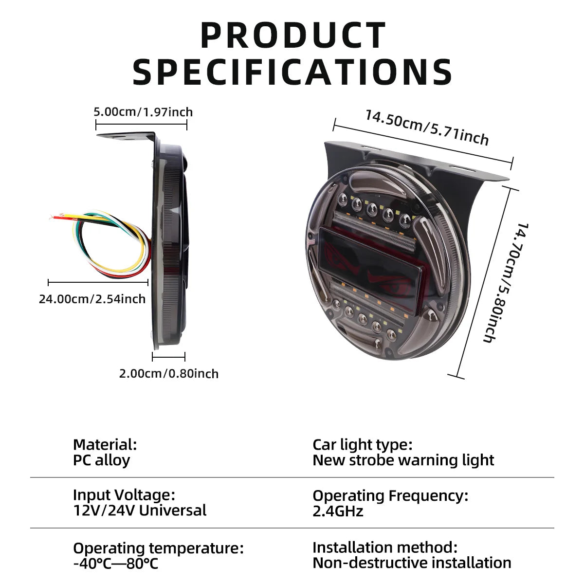 Round LED Tail Light / Side Marker