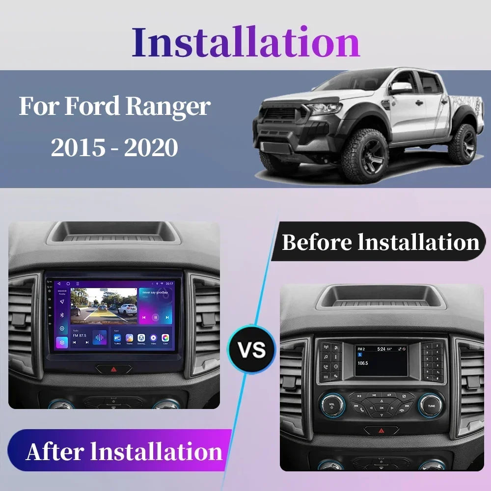 Ford Ranger/Everest 2015-2020 Android Car Stereo, 9" GPS, CarPlay