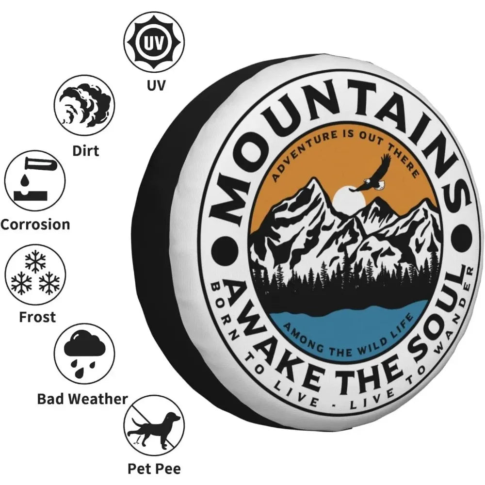 Trailer Spare Wheel Cover - 14-17 Inch