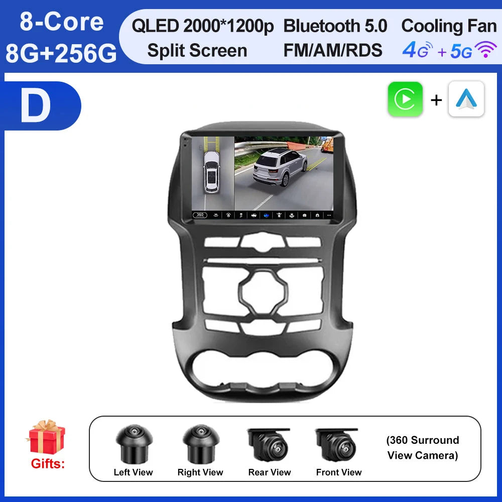Android 16 Head Unit for Ranger 2011-2015