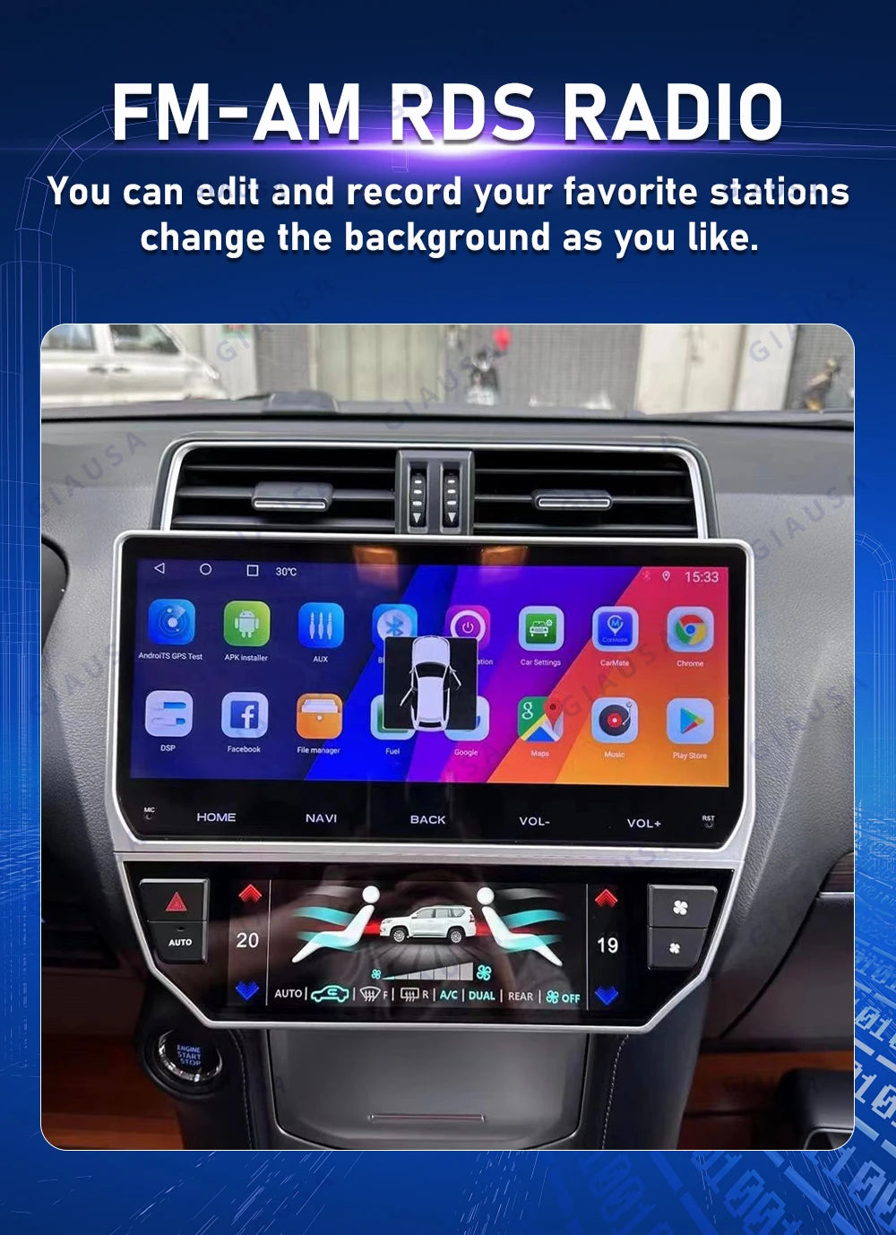 12.1" Ford Ranger / Everest Android 14 Head Unit, Wireless CarPlay