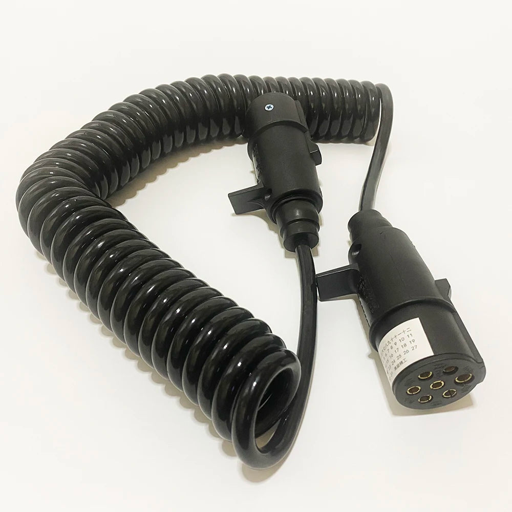 7-Pin Coiled Trailer Cable