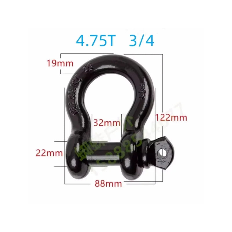 3/4in D-Ring Shackle 4.75T