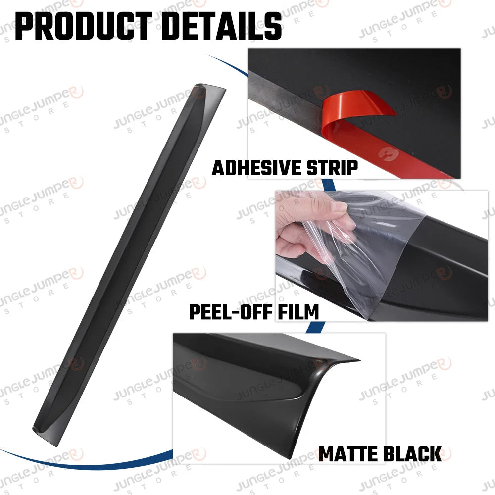 Ford Ranger 2012-2022 Tailgate Cover Trim, ABS, Matte Black