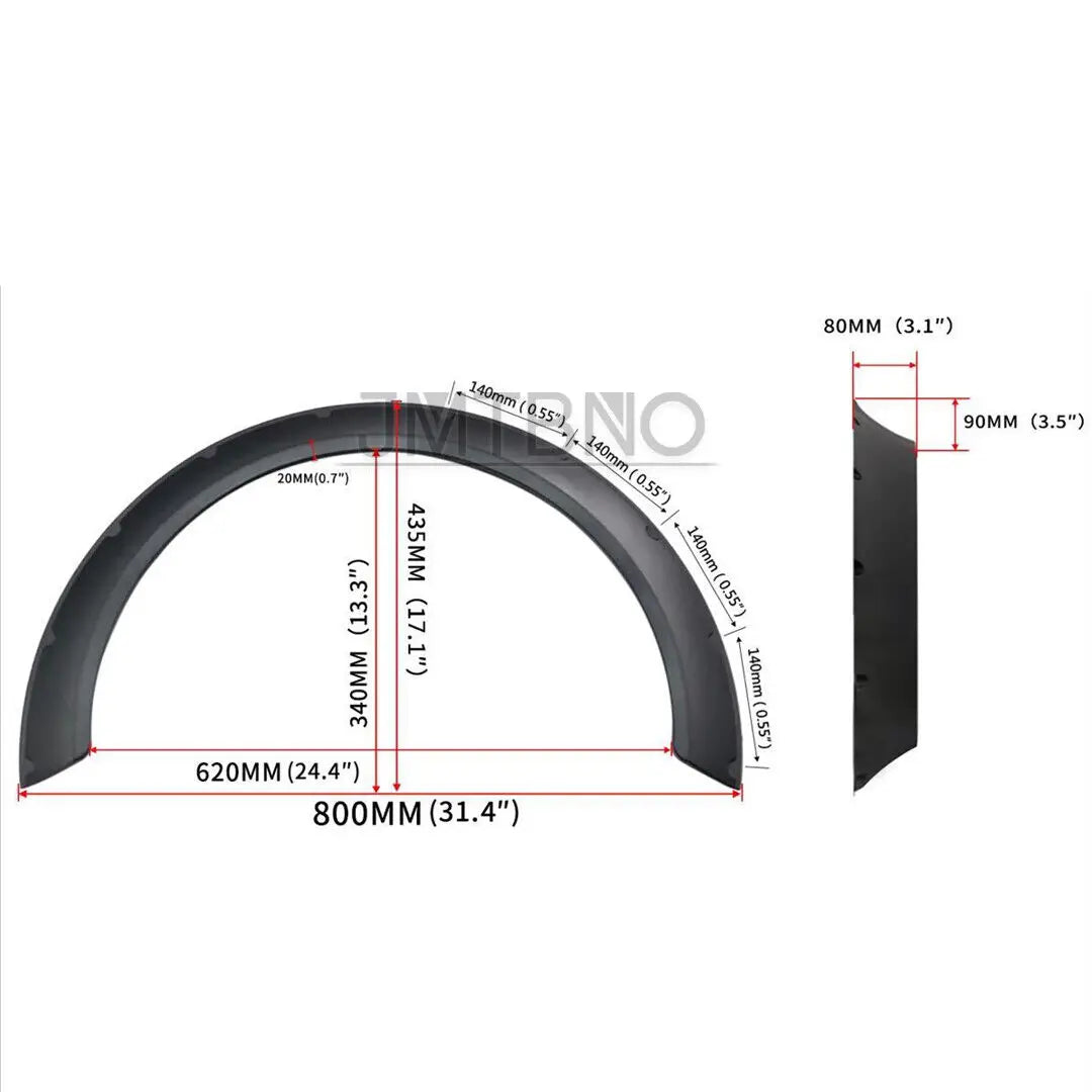 Ford Ranger Fender Flares 2016-2022, Double Cab