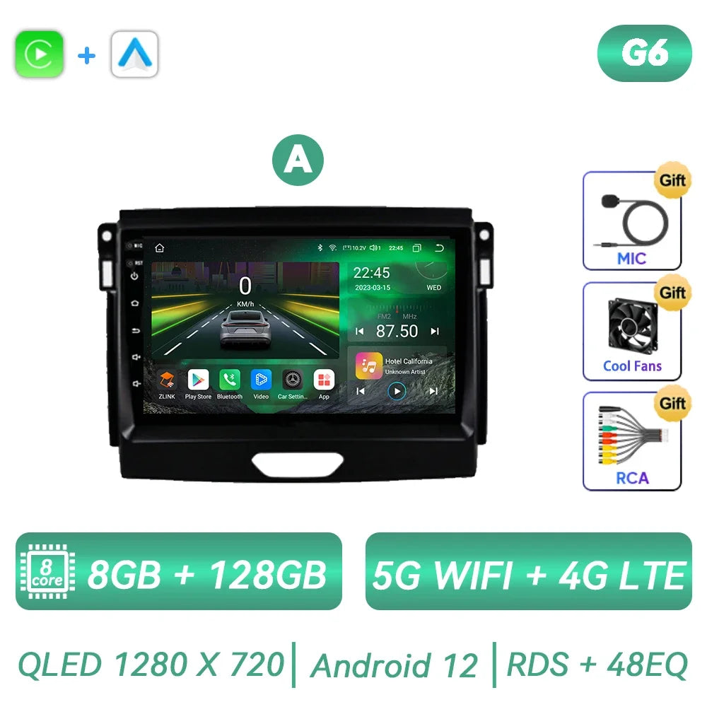Ford Ranger/Everest 2015-2020 Android Head Unit, CarPlay, GPS