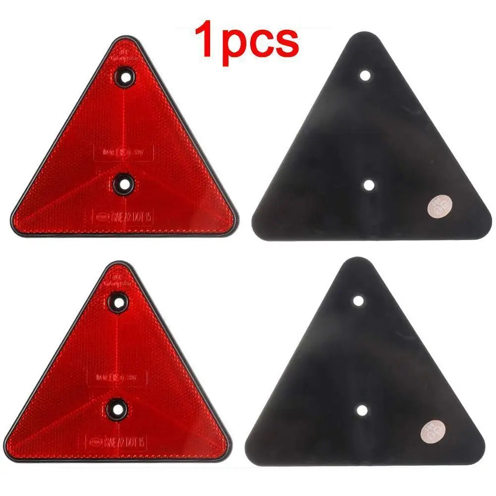 Red Trailer Triangle Reflectors