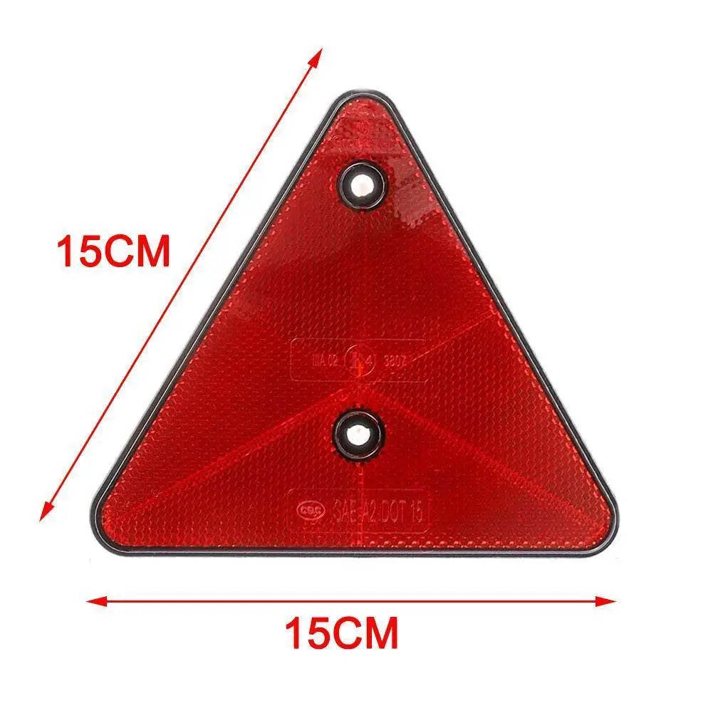 Red Trailer Triangle Reflectors
