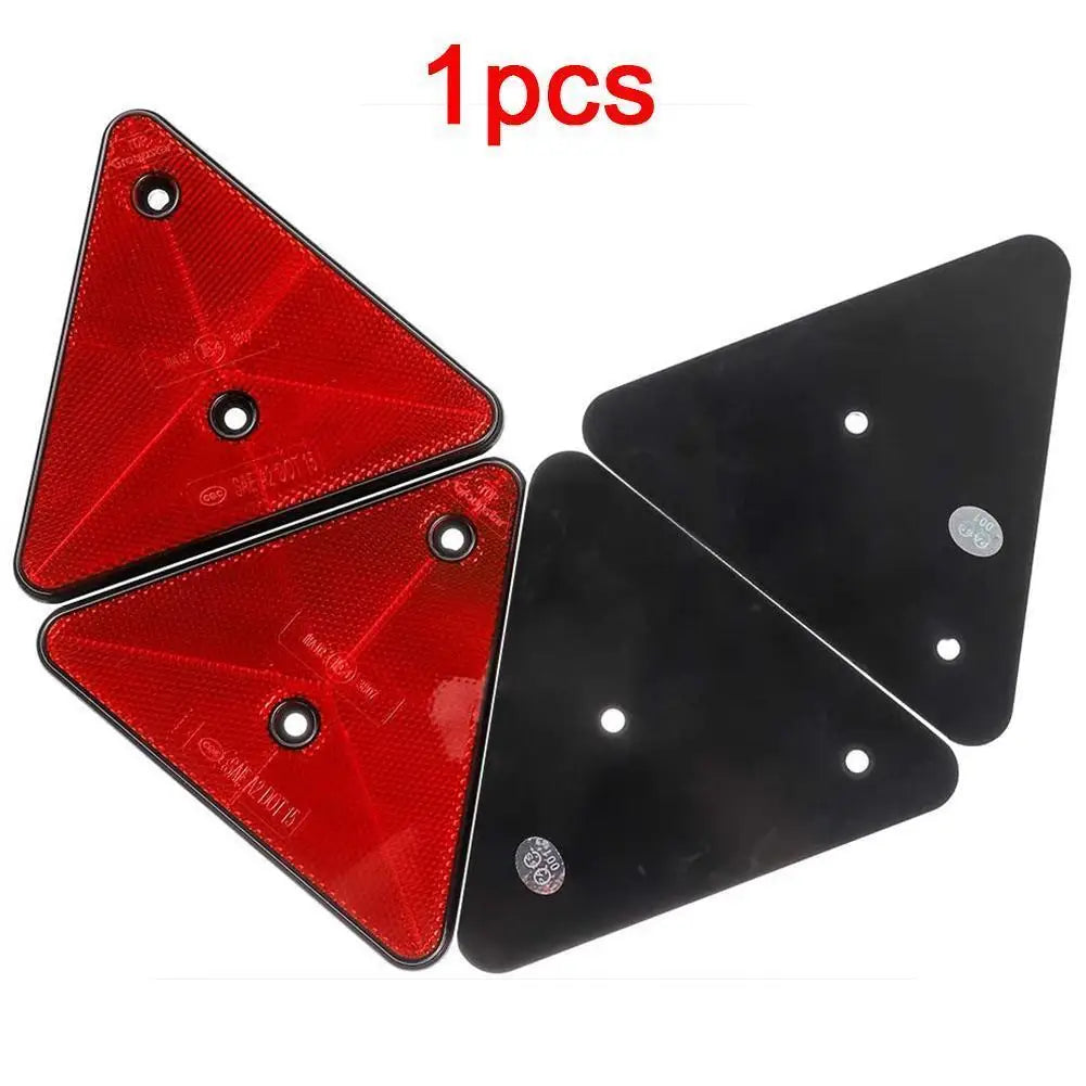 Red Trailer Triangle Reflectors