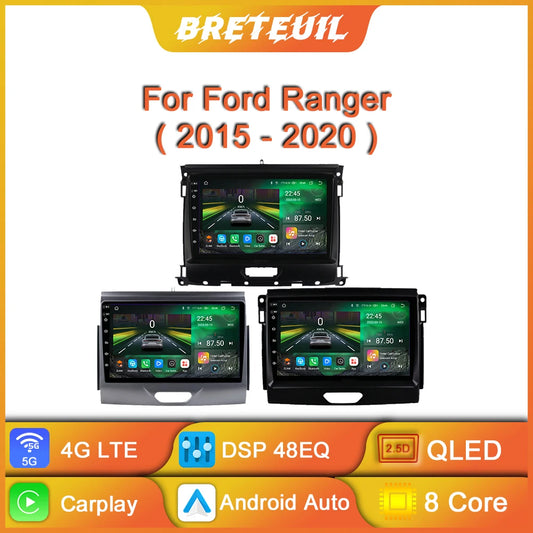 Ford Ranger/Everest 2015-2020 Android Car Stereo, 9" GPS, CarPlay