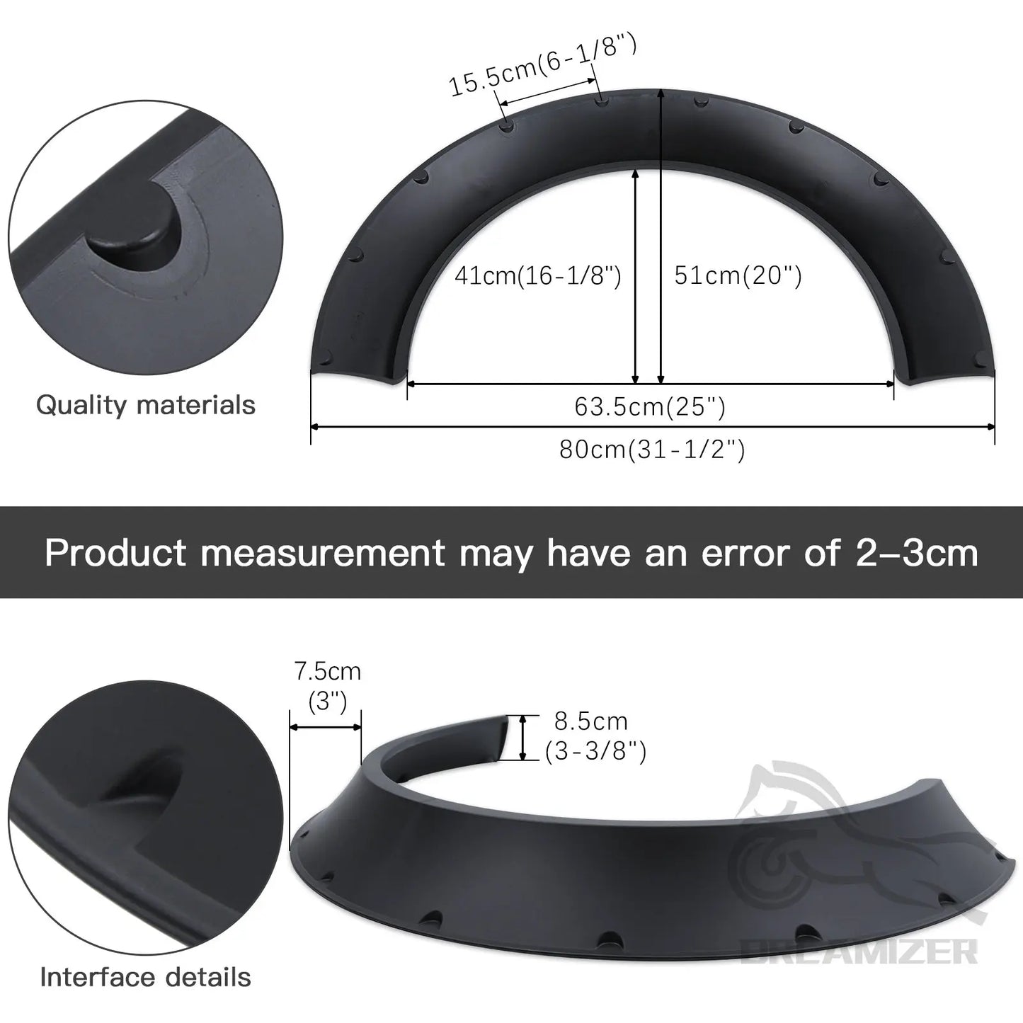 Ford Ranger Fender Flares 2016-2022, Double Cab