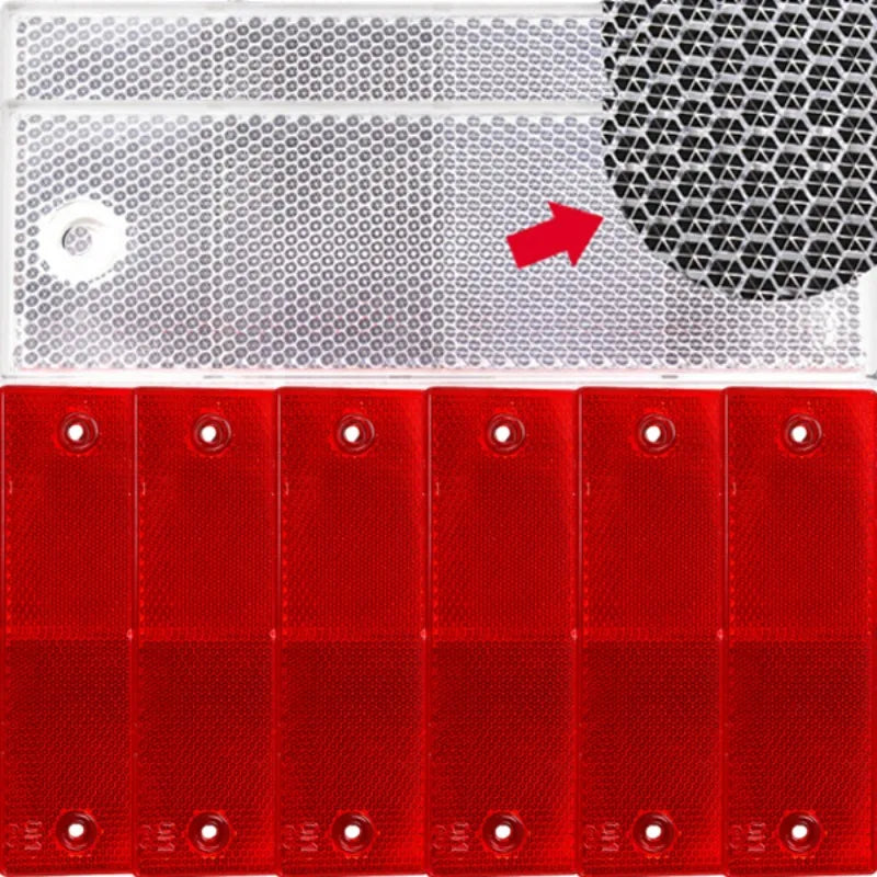 Red & White Reflective Tape