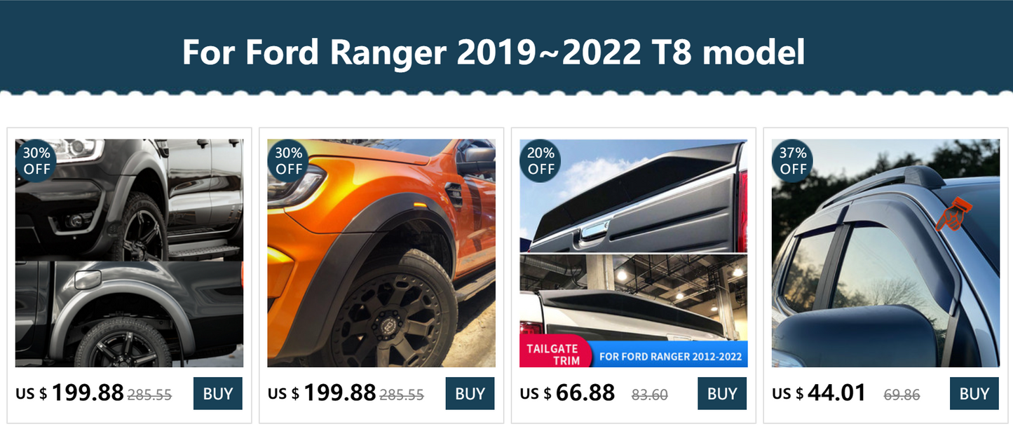 Raptor-Style Roof Light for Ranger 2019-2022