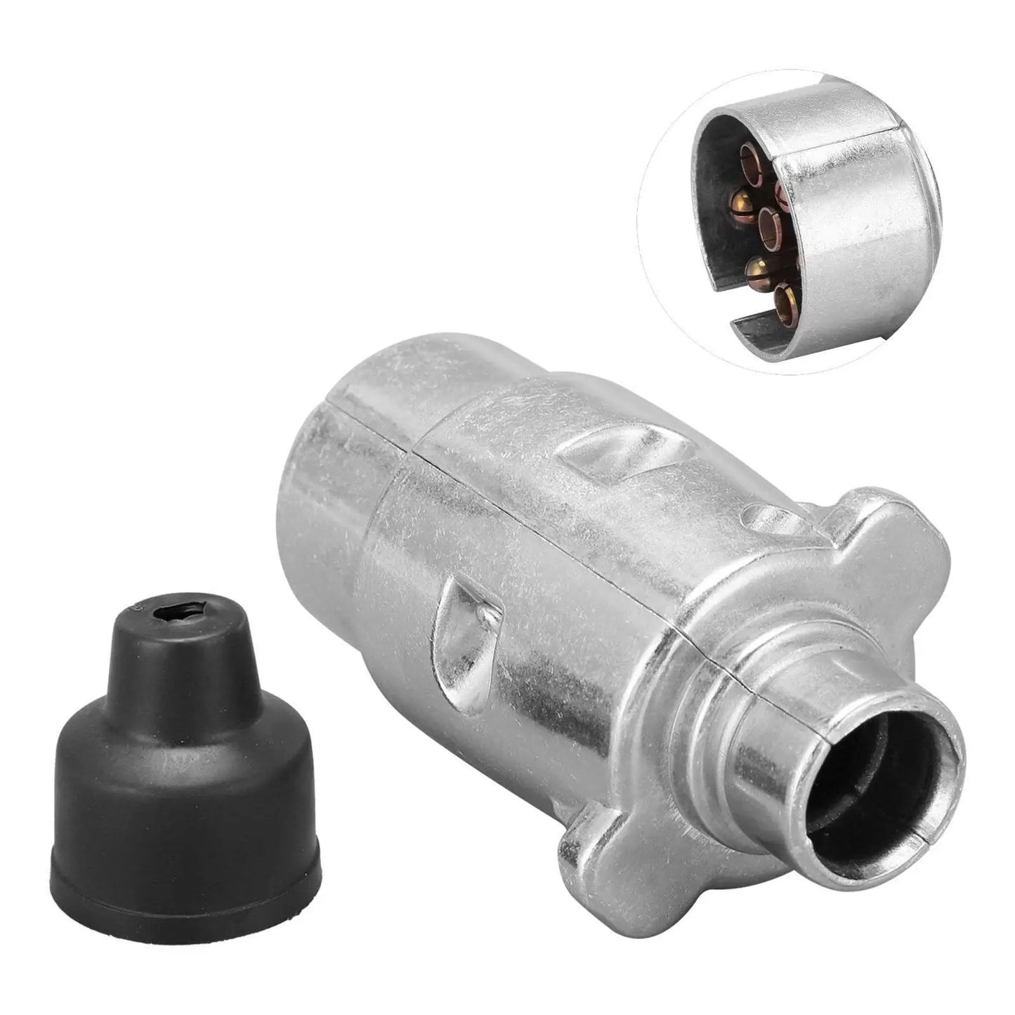 7-Pin Aluminium Trailer Plug - 12V