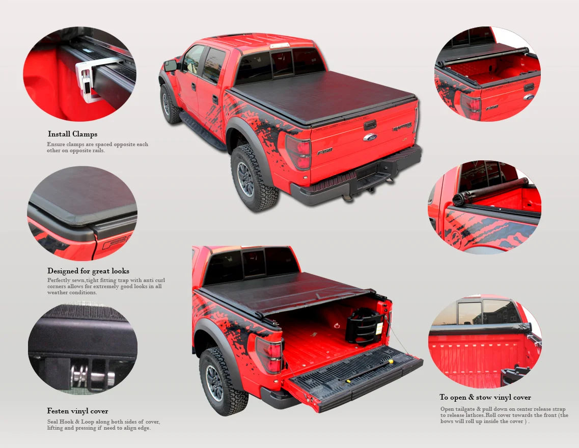 Ford/Ranger Soft Roll-Up Tonneau Cover