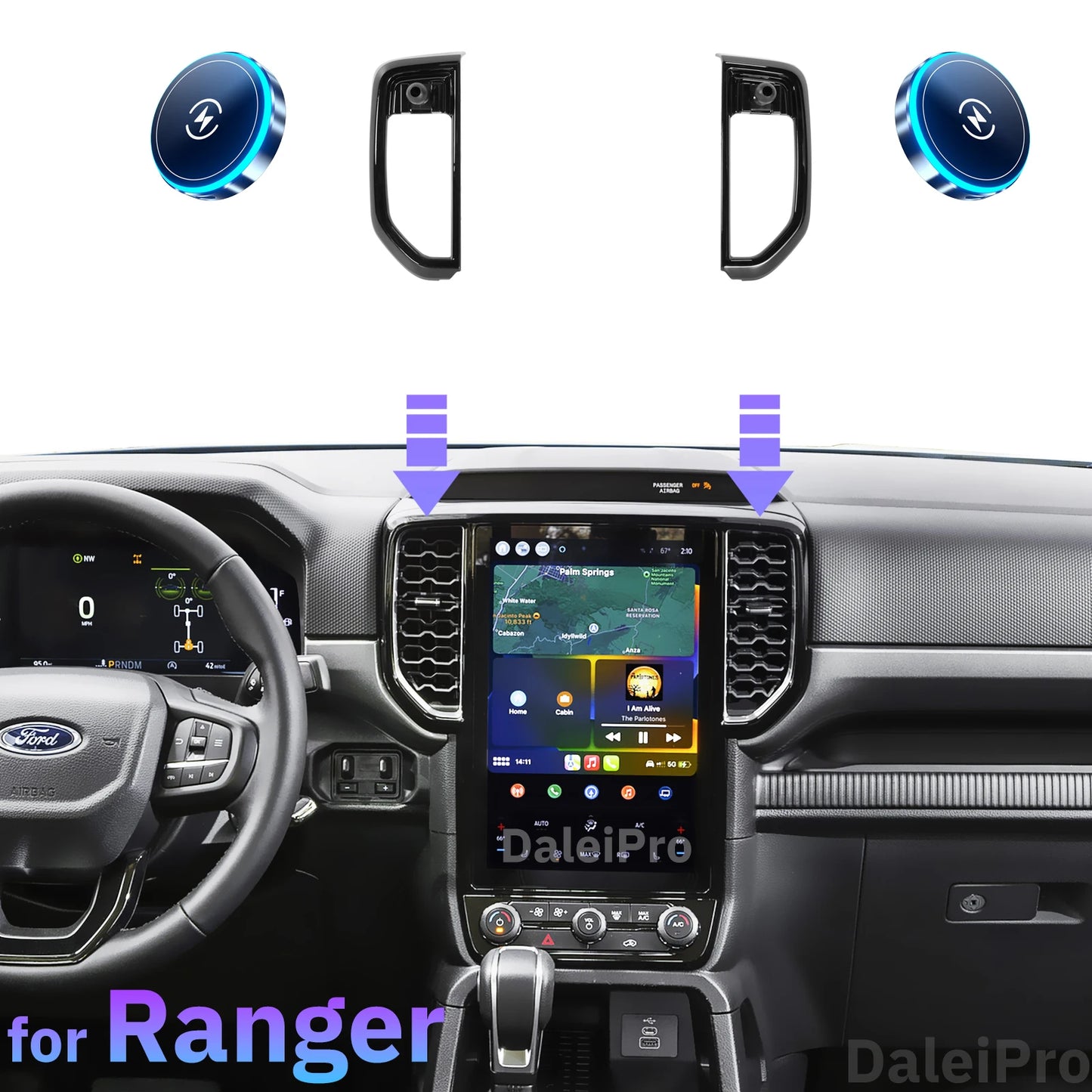 Ford Ranger Raptor/Tremor Phone Holder 2023-2025