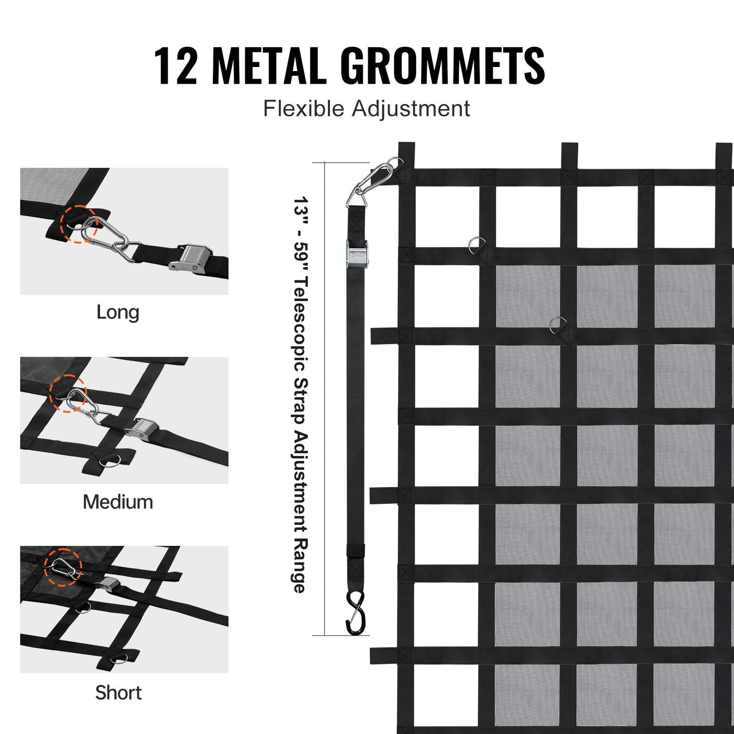 Heavy Duty Cargo Net - 72 x 57in