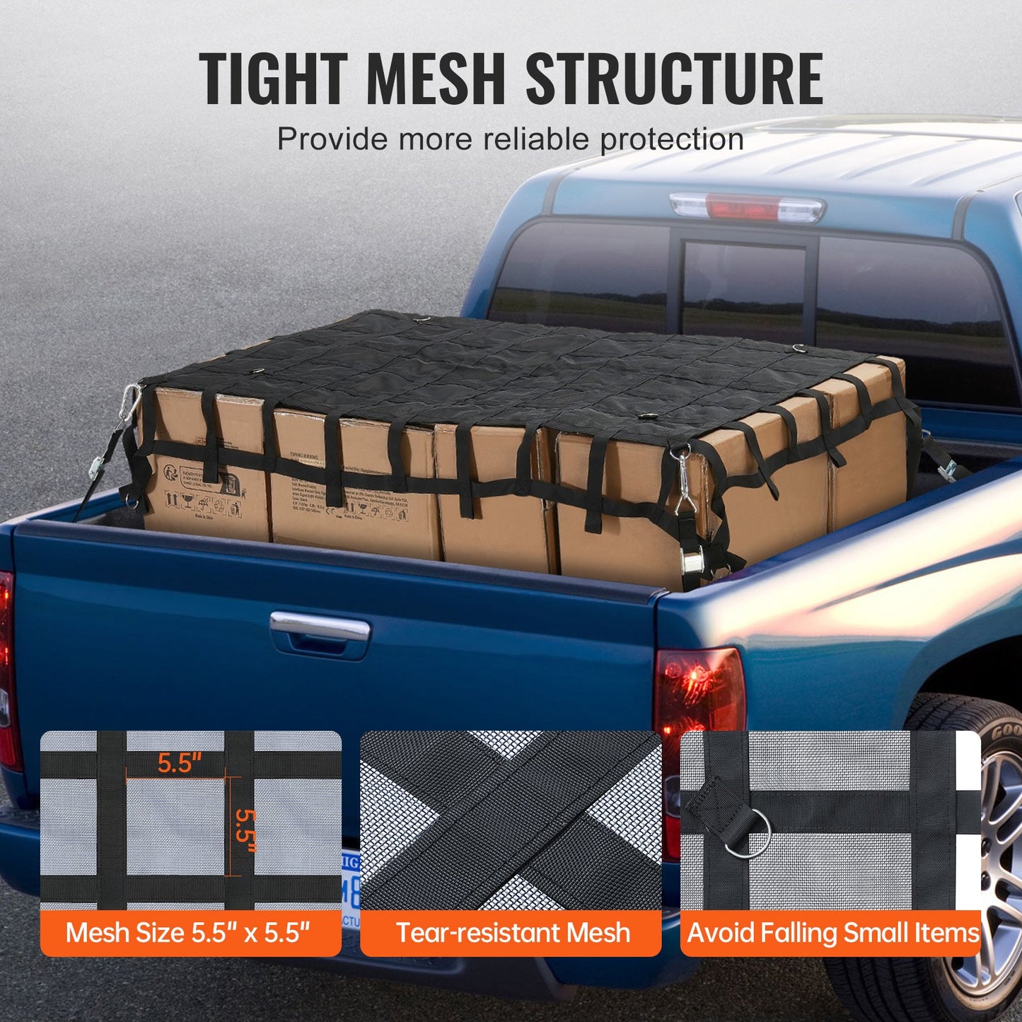 Heavy Duty Cargo Net - 72 x 57in